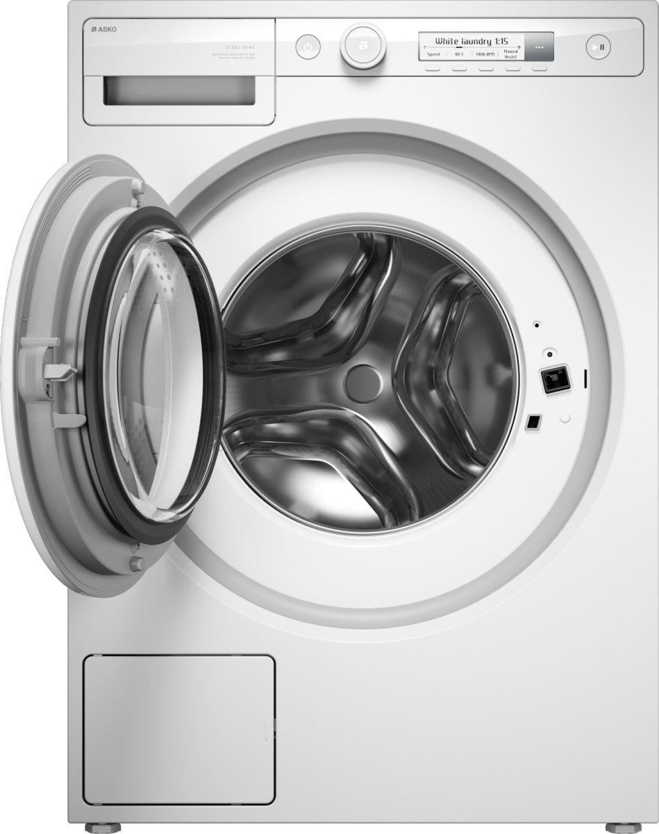 ASKO W1094W с открытым люком
